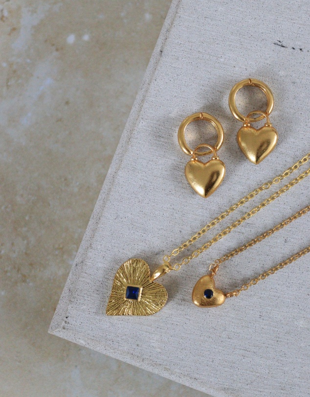 Ottoman Hands - Marina Heart Pendant Necklace
