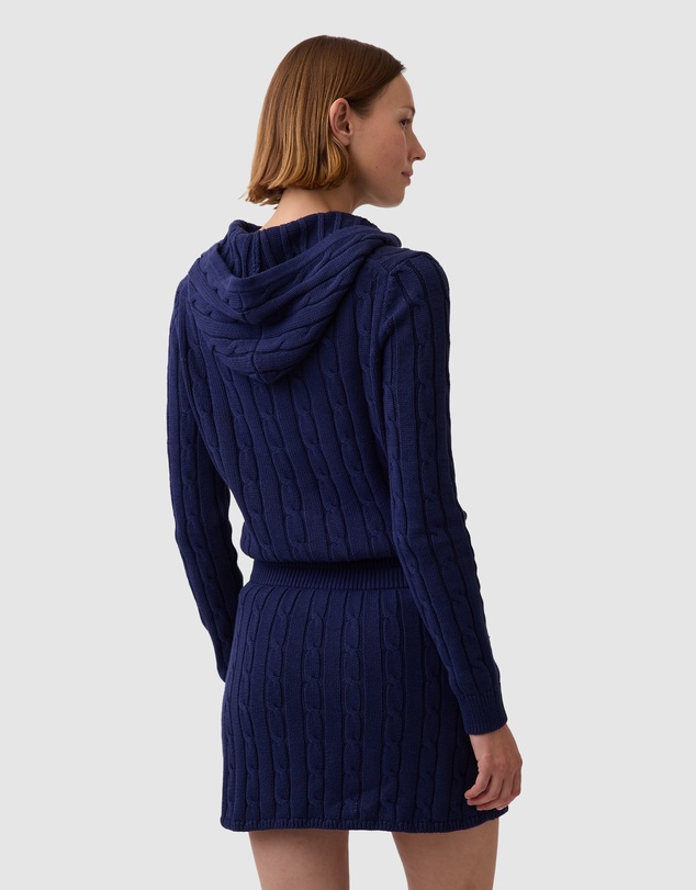 GAP - Cotton Cable Full Zip Hoodie
