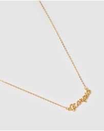 Izoa - Scorpio Written Star Sign Necklace
