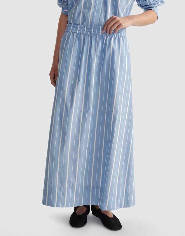 Decjuba - D-Luxe Poplin Stripe Skirt