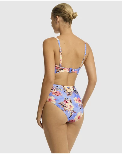 Sea Level Australia - Blue Hawaii High Waist Gathered Side Pant