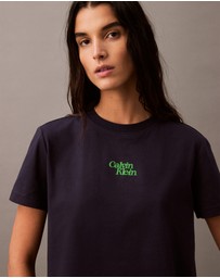 Calvin Klein Jeans - Flocked Logo Graphic Slim T-Shirt