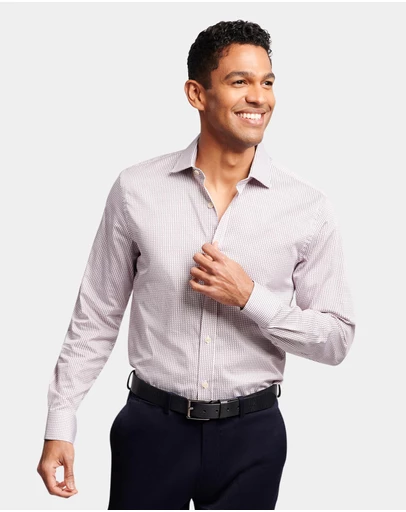 Brooksfield - Geo Print Slim Fit Dress Shirt