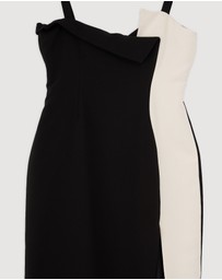 Revibe - Repaired BY JOHNNY. Phillipa Fold Contrast Dress - AU 14