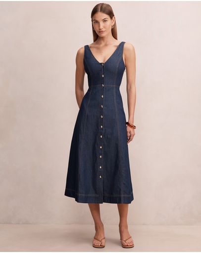 Dark Indigo Chambray