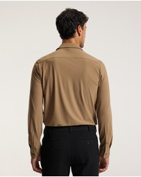 Calibre - Performance Long Sleeve Shirt Camel
