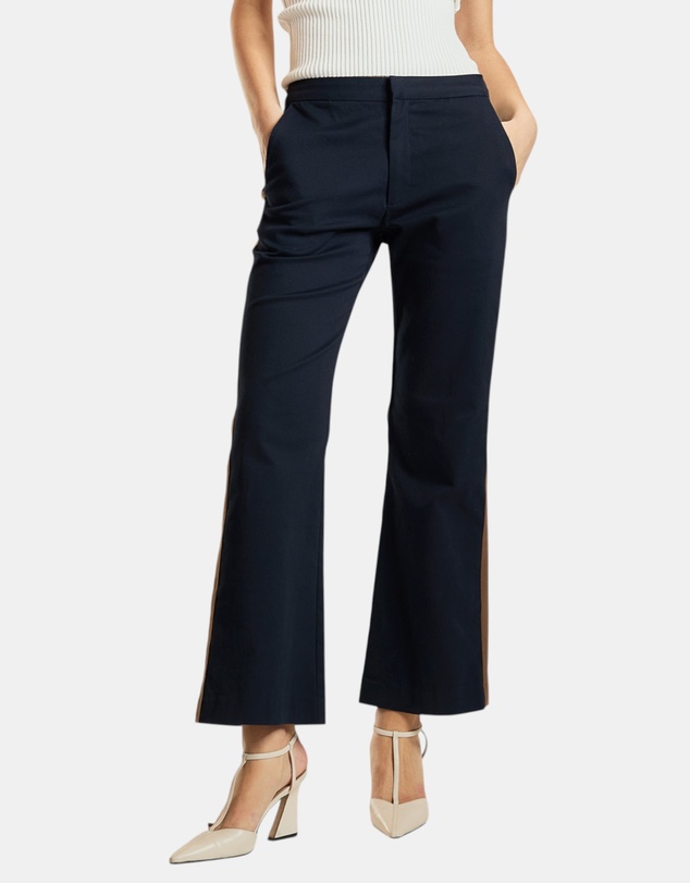 Cynthia Rowley - Cotton Cropped Flared Pants