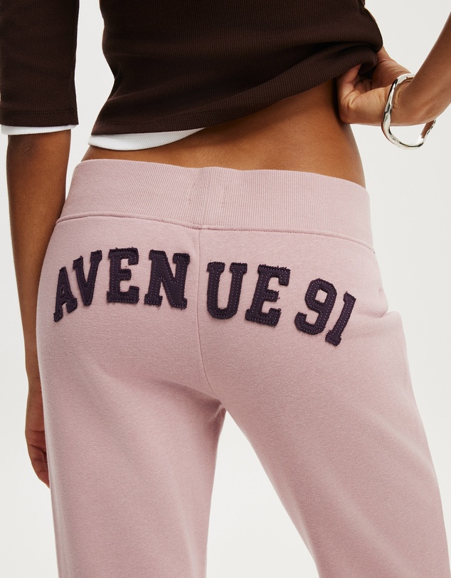 Cotton On - Graphic Low Rise Bootleg Sweatpant