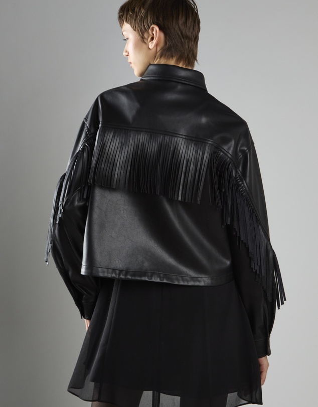 Glamorous - Asymmetric Fringe Button-front Jacket