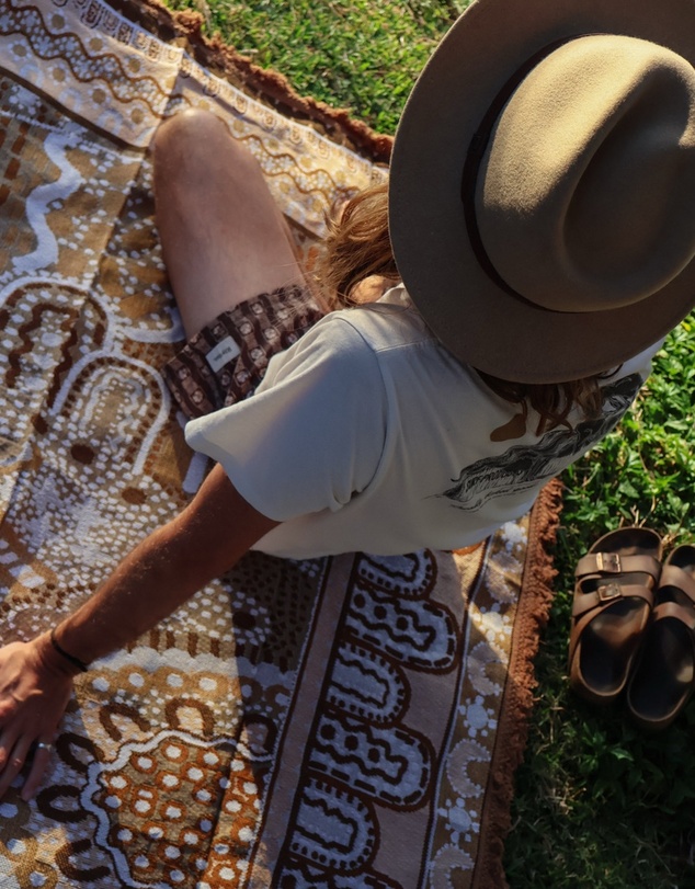 Good Throw Co - Brown Alkira Art Throw Rug