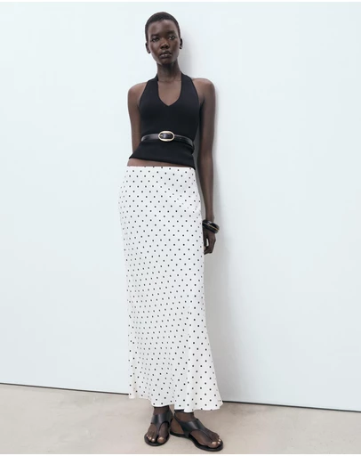 M.N.G - Long Polka Dot Skirt