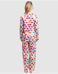 Sant And Abel - Women's Drawbertson Drippy Lips Long PJ Set