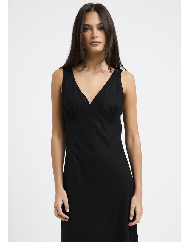 Subtitled - Kaia V Neck Midi Dress