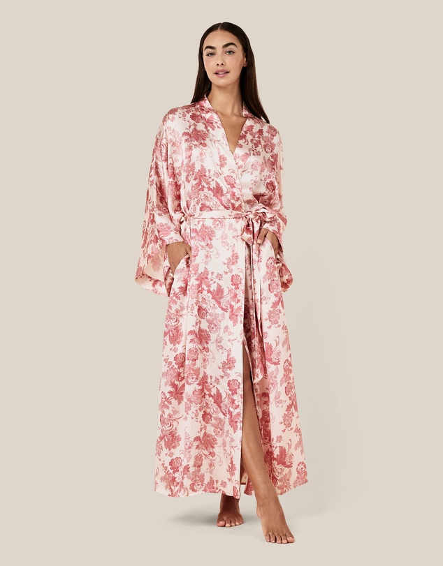Papinelle - Madelyn Silk Kimono Maxi Robe