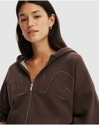 Cotton On Body Active - Fleece Oversized Zip Through Hoodie