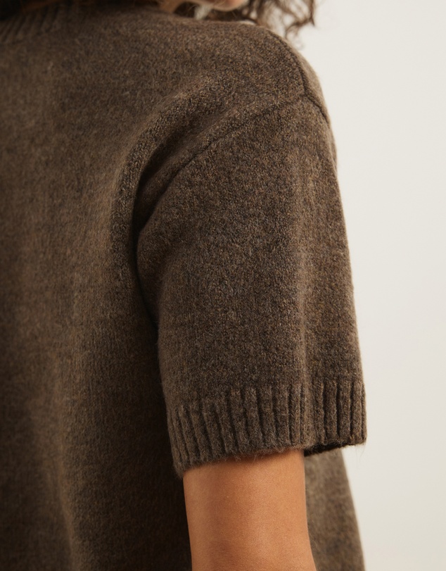 Atmos&Here - Ayla Knitted Boxy T-Shirt