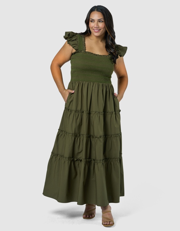 Sunday In The City - Electric Avenue Midi Dress