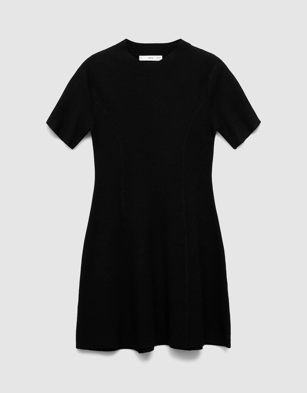 M.N.G - Fine-Knit Flared Dress