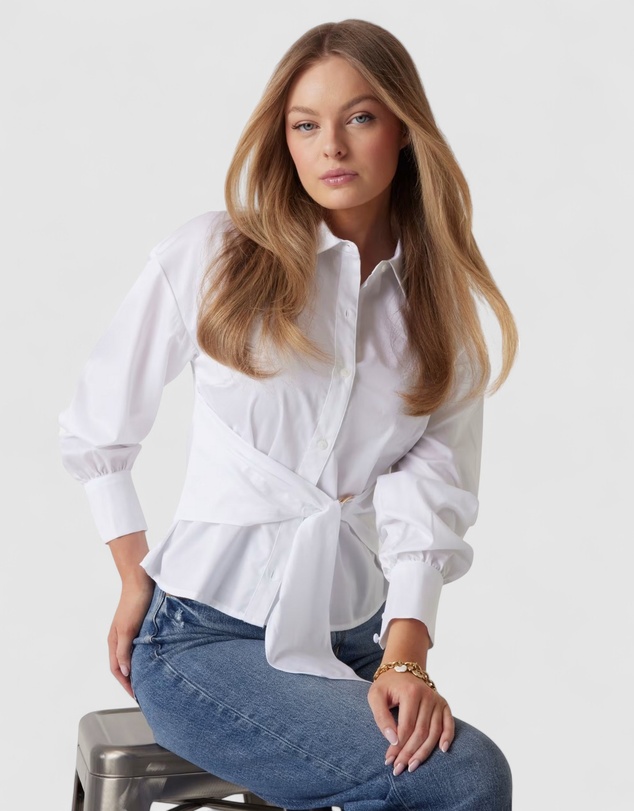 GUESS - Long Sleeve Mimi Wrap Top