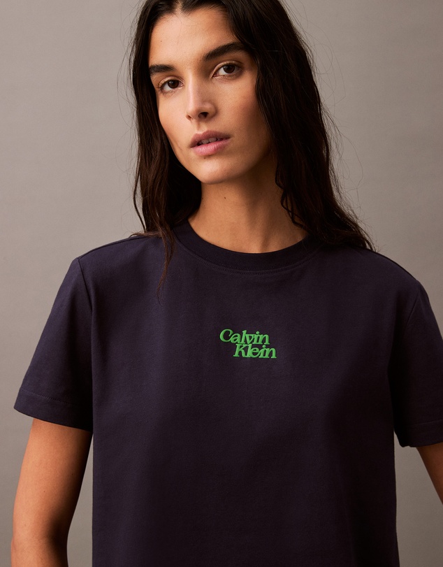 Calvin Klein Jeans - Flocked Logo Graphic Slim T-Shirt