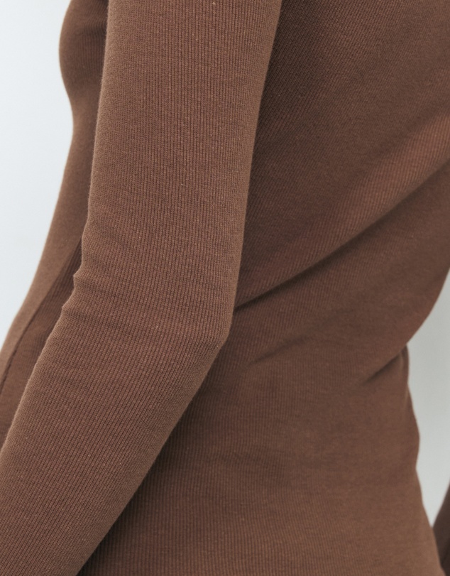 AERE - Indie LS Rib Polo Top