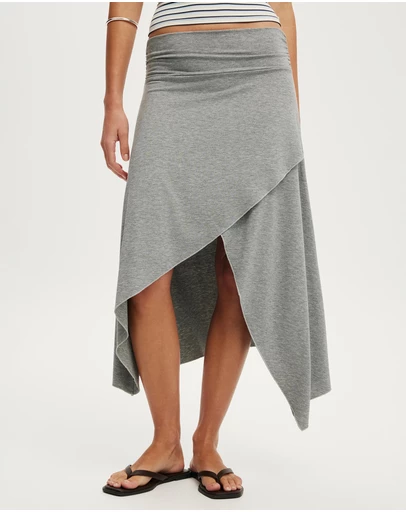 Cotton On - Maple Asymmetric Midi Skirt