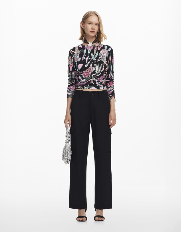 Desigual - Sweater with floral details