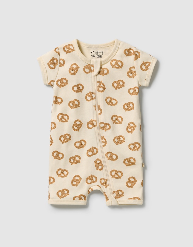 Wilson & Frenchy - Organic Rib Boyleg Zipsuit - Babies