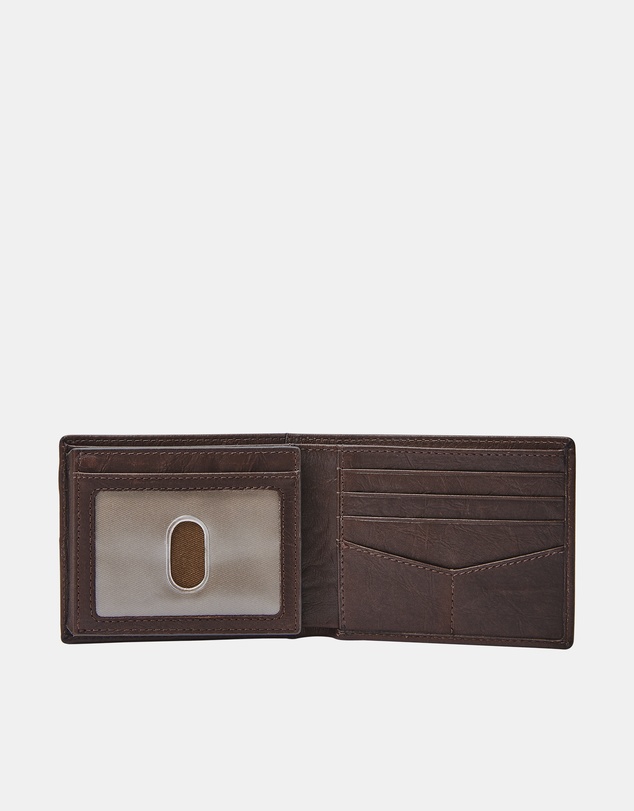 Fossil - Neel Brown Bifold with Flip ID