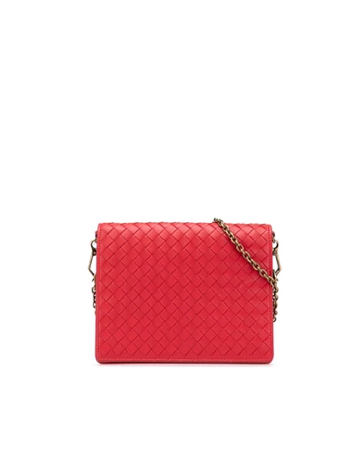 Pre-Loved by Azura Reborn - Pre-Loved Nappa Intrecciato Wallet On Chain