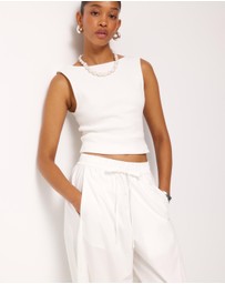 AERE - Organic Cotton Barrel Leg Pants