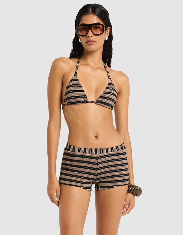 Bond-Eye Swimwear - Esme Short Black / Sandstone INDENT