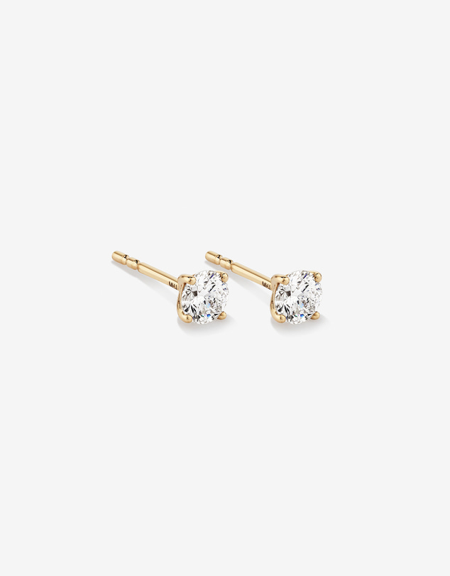Michael Hill - 0.50 Carat TW Diamond Solitaire Stud Earrings in 18kt Yellow Gold