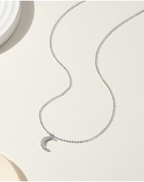 Mestige - Moonlight Shimmer Necklace - Silver Plated