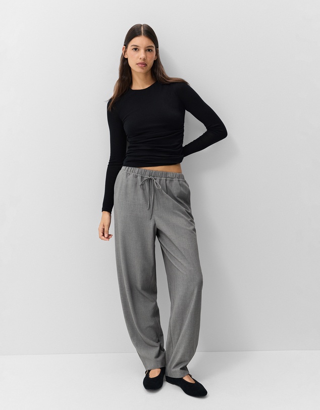UNISON - Merino Drape Detail Top