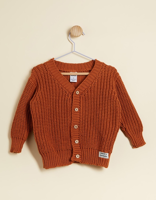 Dukes and Duchesses Apparel - Chunky Knit Cardigan - Babies-Kids