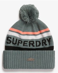 Superdry - Superdry Logo Knit Beanie Hat