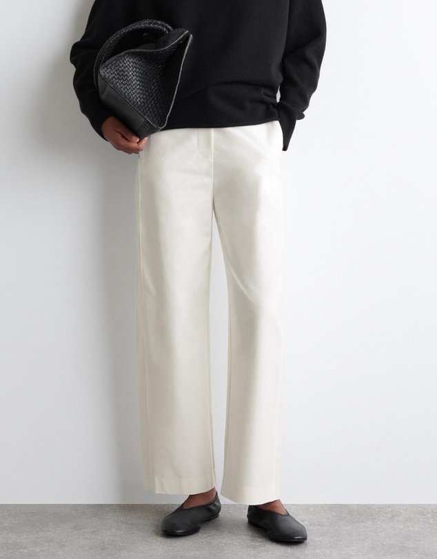 COS - Pima Cotton Barrel-Leg Trousers