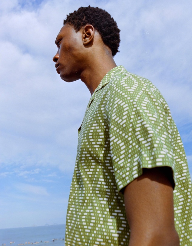 Frescobol Carioca - Roberto Silk SS Lotus Print Shirt