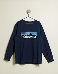 Patagonia - Long-Sleeve P-6 Logo T-Shirt - Kids