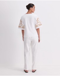 Sportscraft - Eliza Embroidery Top