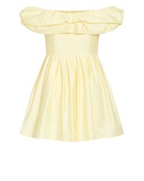 City Chic - Mayah Mini Dress - Lemon