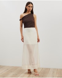 Atmos&Here - Lola Organza Sheer Maxi Skirt