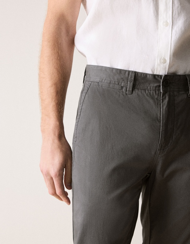Trenery - Slim Chino Pant in Smoke