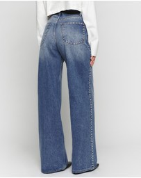 Reformation - Cary High Rise Slouchy Wide Leg Jeans