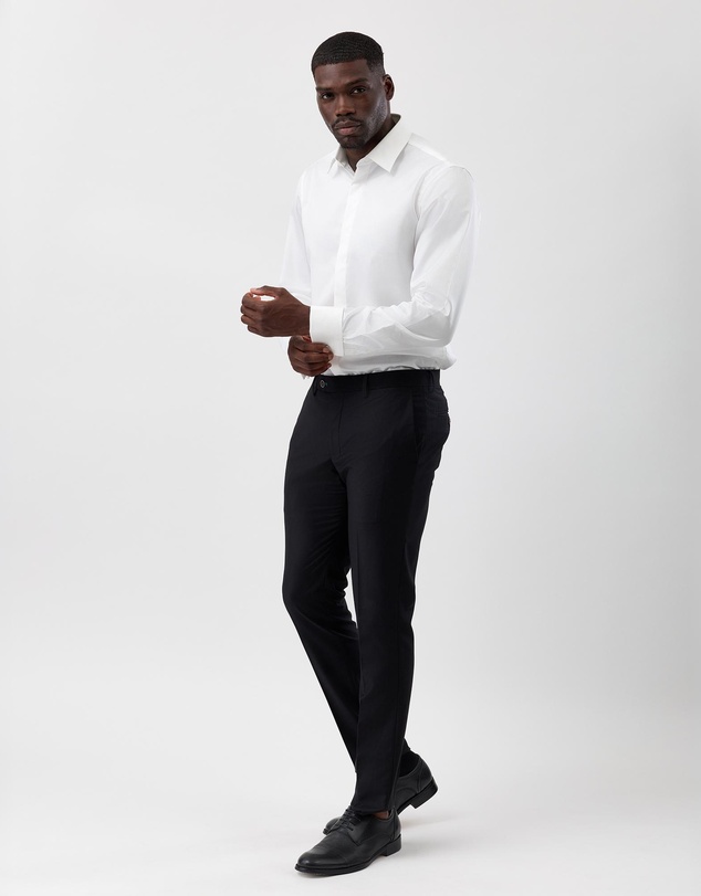 Brooksfield - Concealed Placket Tuxedo Shirt
