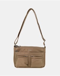 Pierre Cardin - Pierre Cardin Nylon Anti-Theft Cross Body Bag