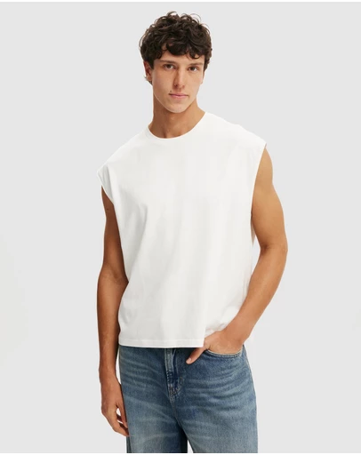 Cotton On - Cropped Fit Muscle Top