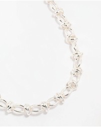 Lovisa - Silver Plated Knotted Chain Necklace
