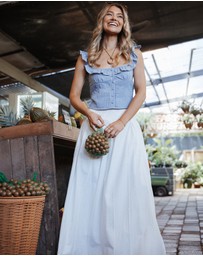 Petal & Pup - Zoey Maxi Skirt - White